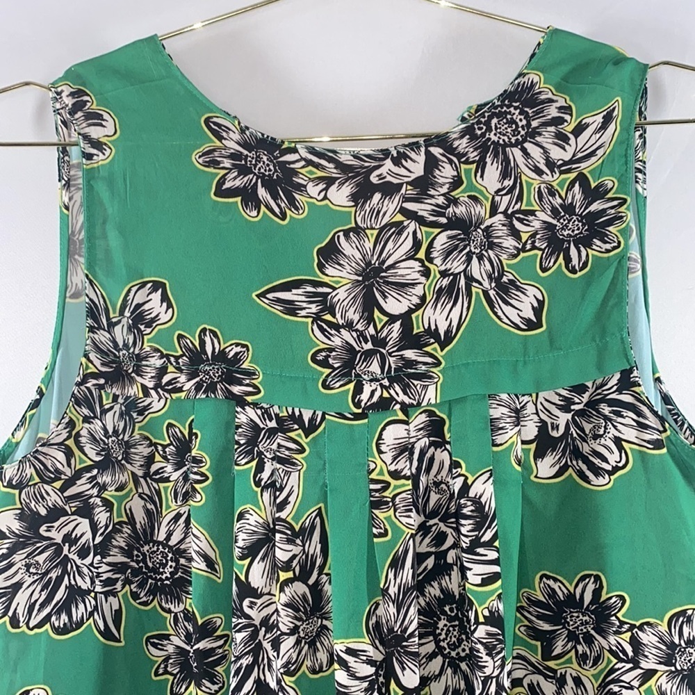 Philosophy Green Floral Dress, Size Large - Picture 3 of 8